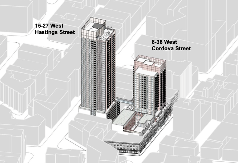 Two rental housing towers, hotel proposed for former Army & Navy store site