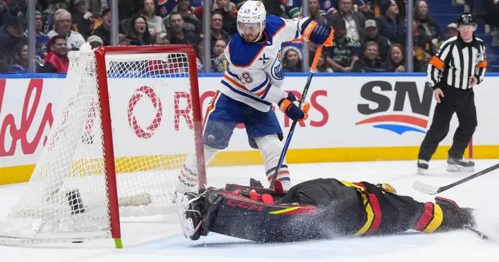 Jarry shines, Oilers thump struggling Canucks 6-0