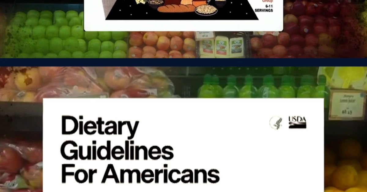 Explaining the new food pyramid and guidelines