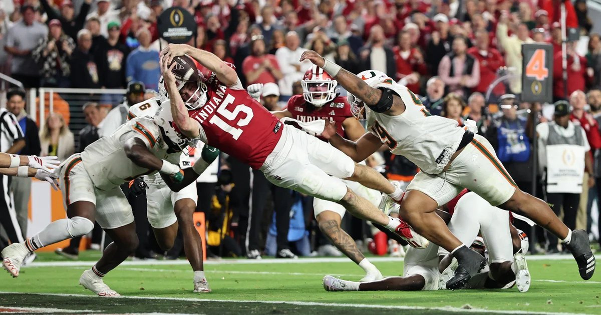 Indiana secures first ever football title with 27-21 win over Miami