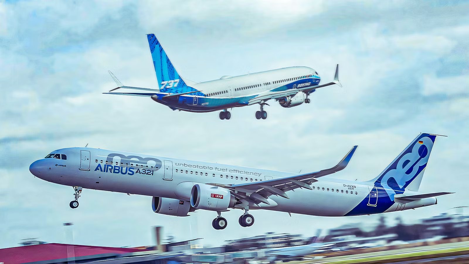 Here’s How Much Longer The Airbus A321neo Is Compared To The Boeing 737 MAX 10