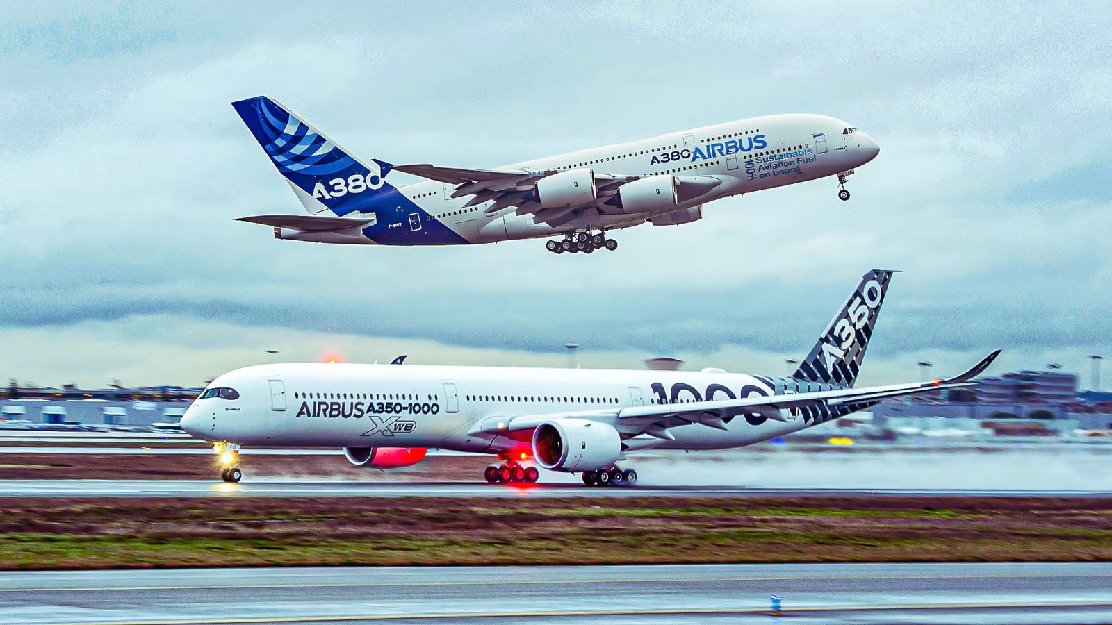 Here’s How Much More Range The Airbus A350-1000 Has Over The A380