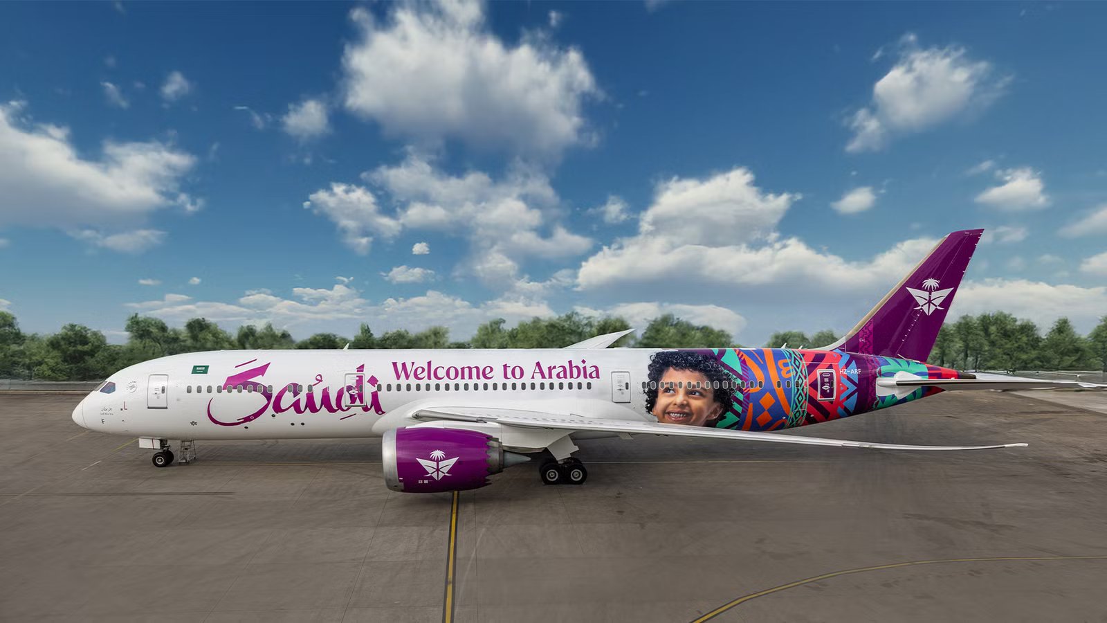 Boeing 787 Dreamliner Gets Colorful Makeover For Saudia’s Tourism Campaign