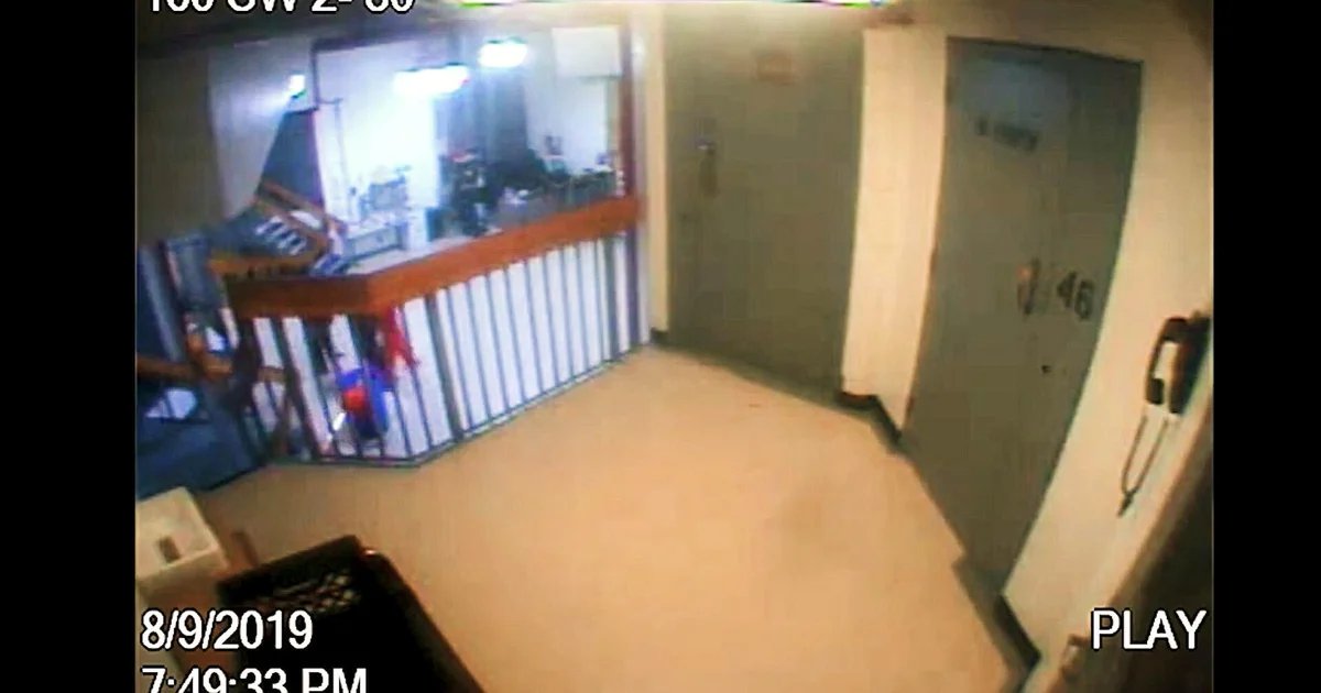 Mystery of the missing minute from Epstein jail video solved