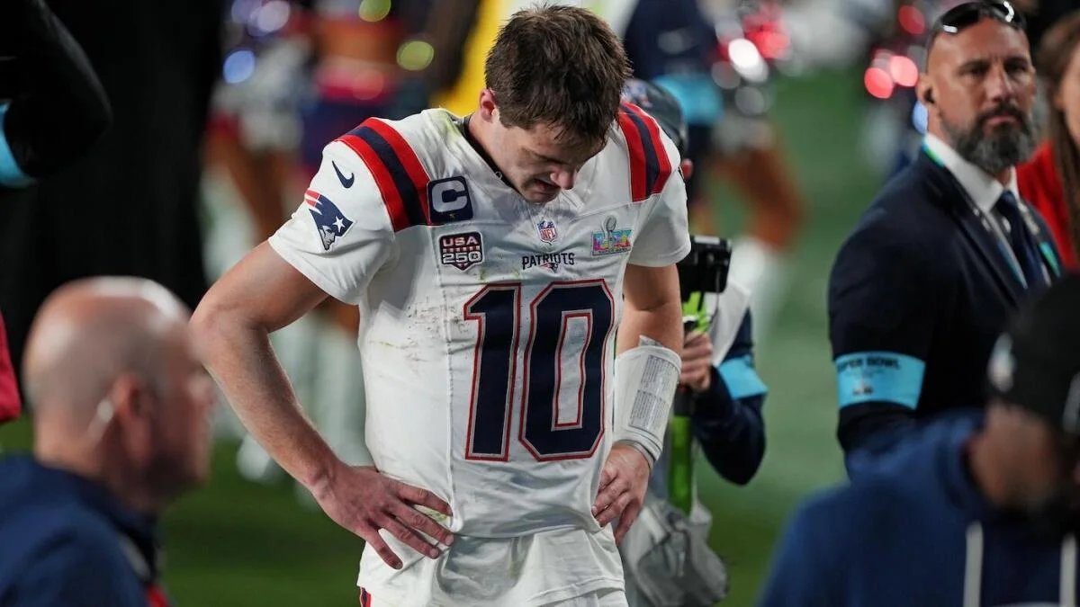 Drake Maye’s rise hits speed bump as Patriots QB struggles in Super Bowl LX loss