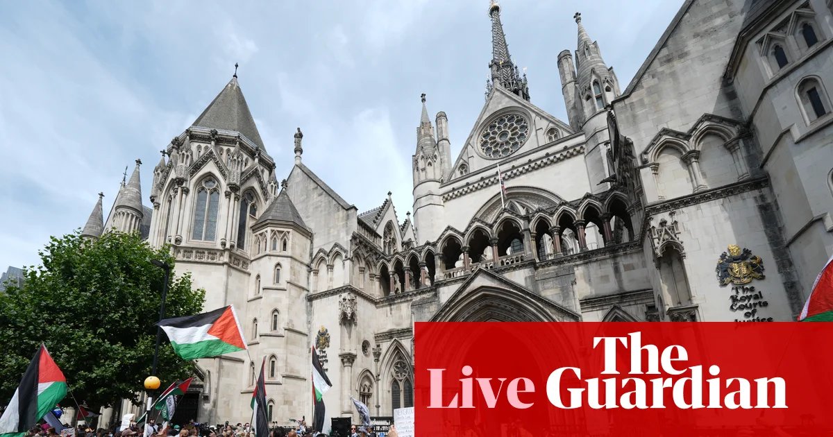High court rules ban on Palestine Action is unlawful – live | Palestine Action