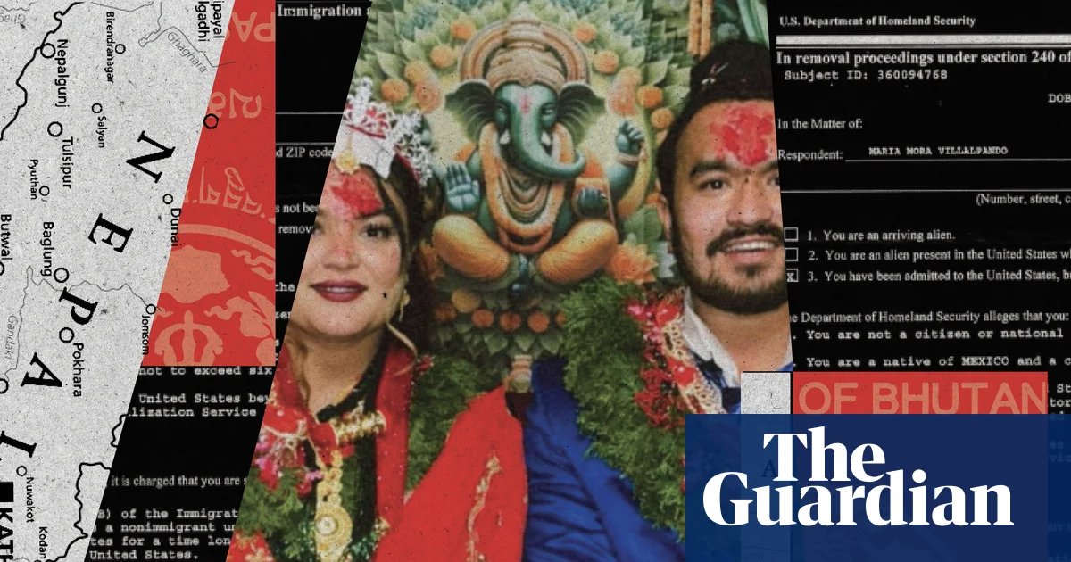 ‘I feel like a ghost’: new father deported by ICE to Bhutan that exiled his family | US immigration