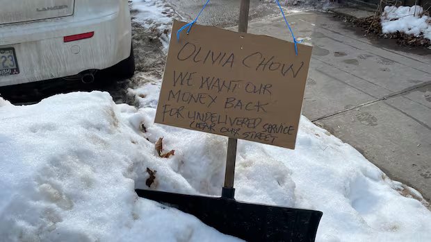 Weeks after Toronto’s record snowfall, some residents are still struggling to use sidewalks