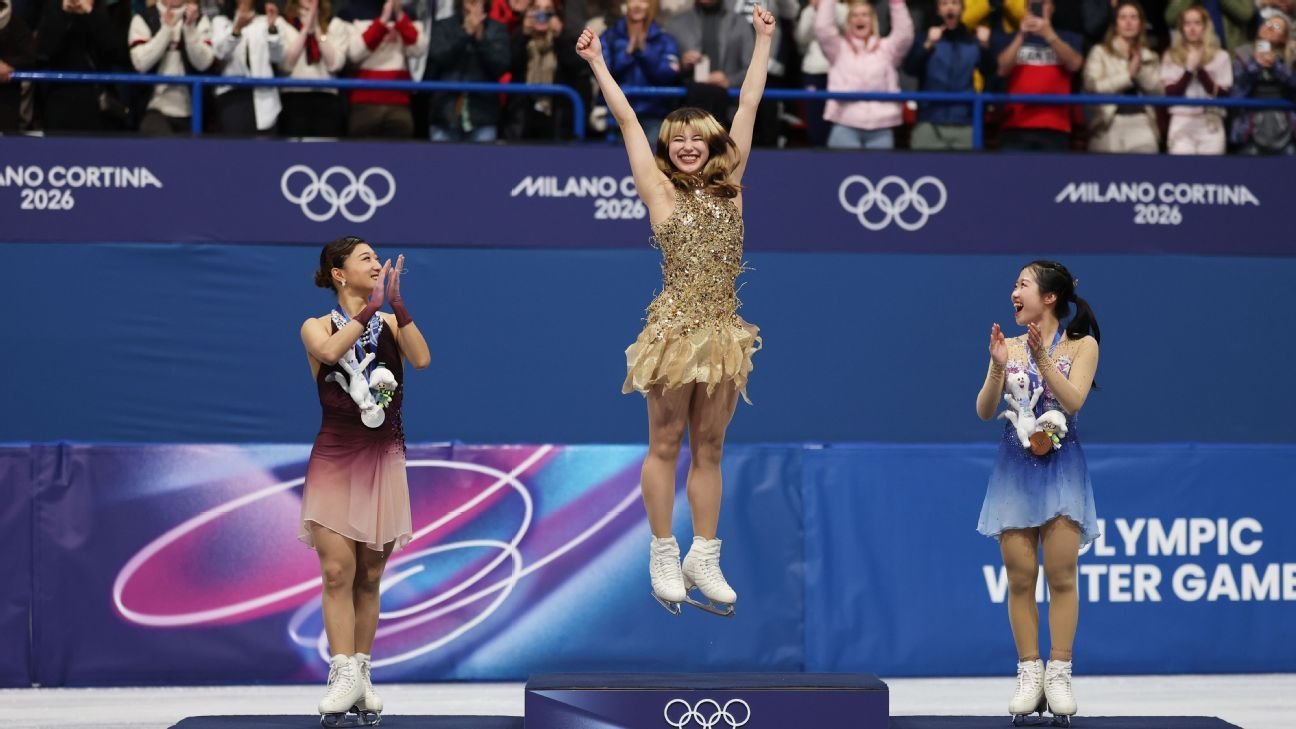 Alysa Liu’s unlikely Olympic gold medal caps off a roller-coaster week in figure skating
