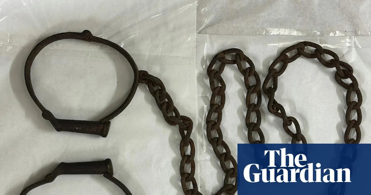 Antiques auction selling neck shackles accused of ‘profiting from slavery’ | Slavery