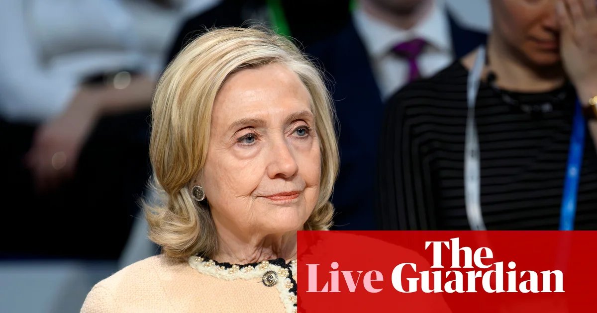 Hillary Clinton to testify in House Oversight Committee’s Epstein investigation – US politics live | US news