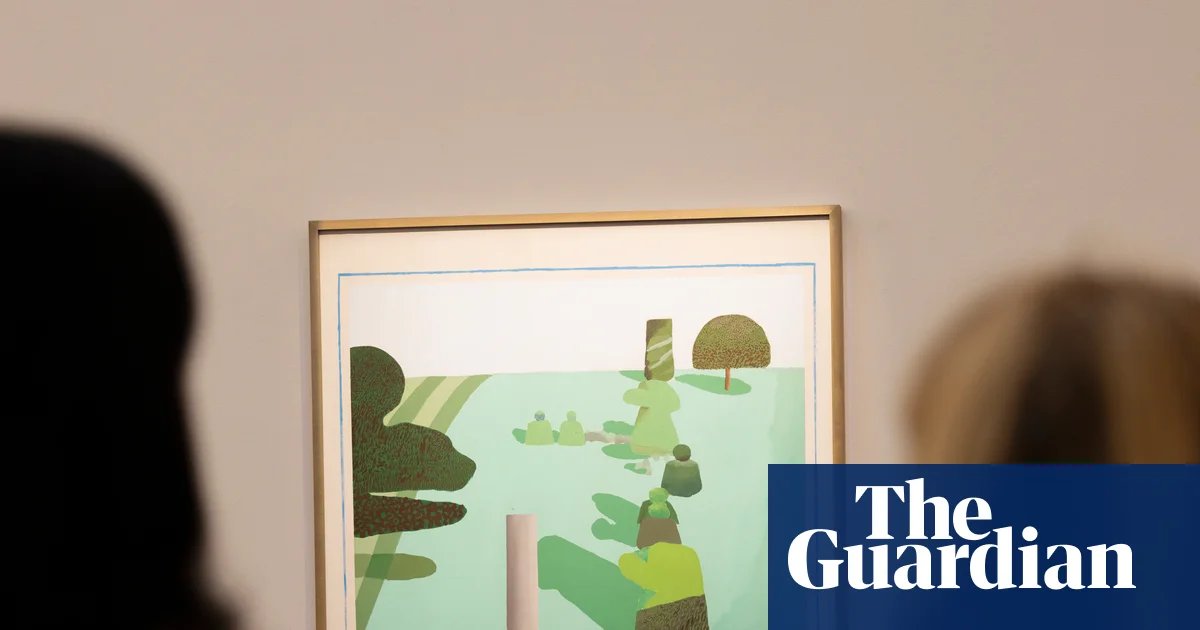 David Hockney’s first English landscape on show for first time in almost 30 years | David Hockney