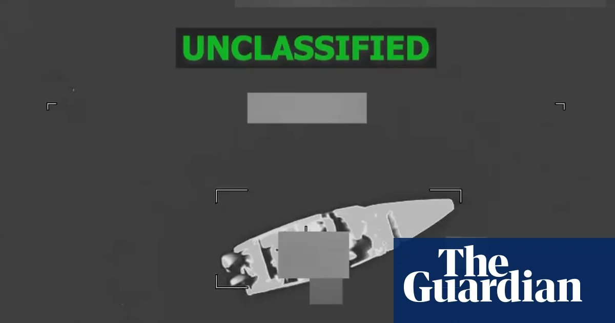 US military strike on boat allegedly smuggling drugs kills three men | Trump administration