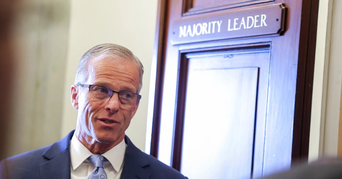Senate GOP Leader John Thune says he disagrees with Trump that Congress should ‘nationalize’ elections