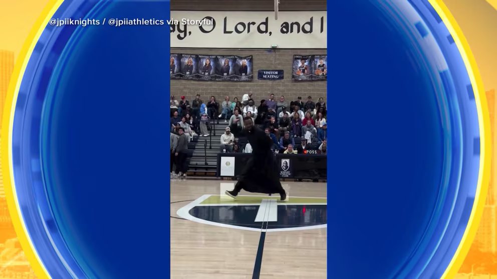 WATCH:  A priest with very happy feet