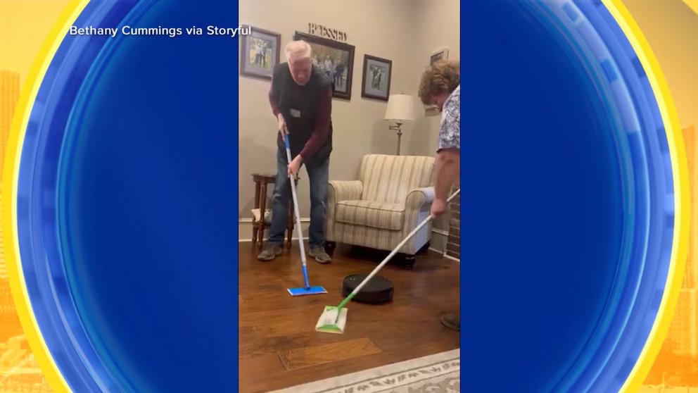 WATCH:  Couple recreates curling event inside their home