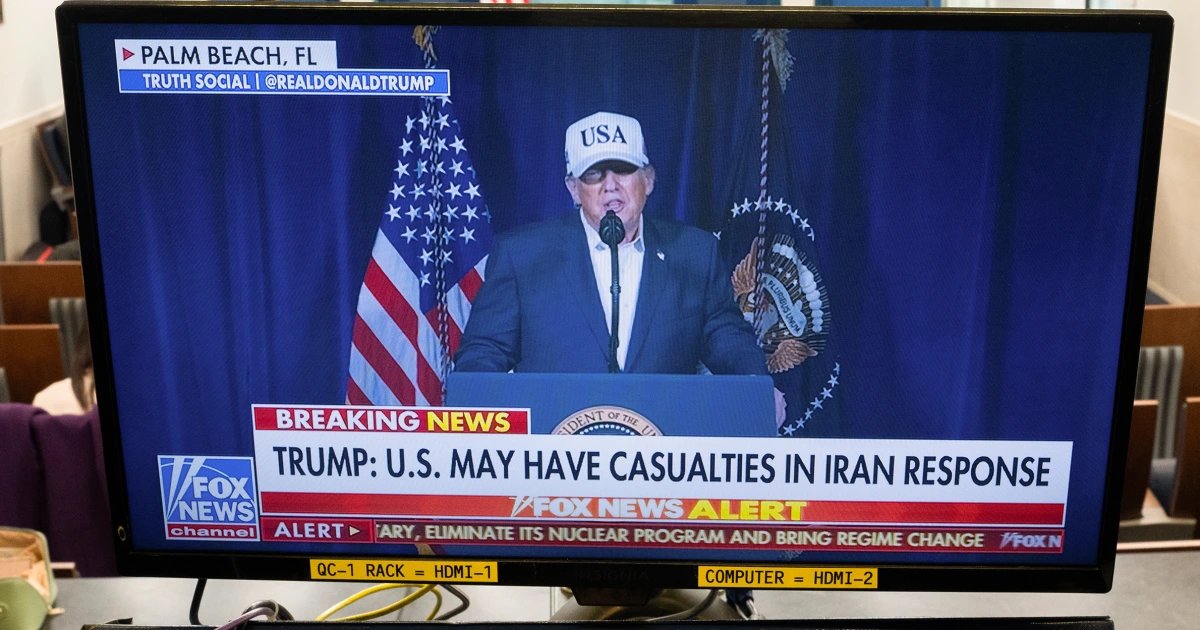 Trump says ‘a large amount’ of Iran’s leadership gone after U.S., Israel strikes
