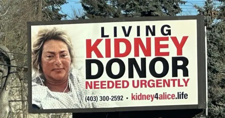 Calgary family uses billboard in plea to find a kidney donor