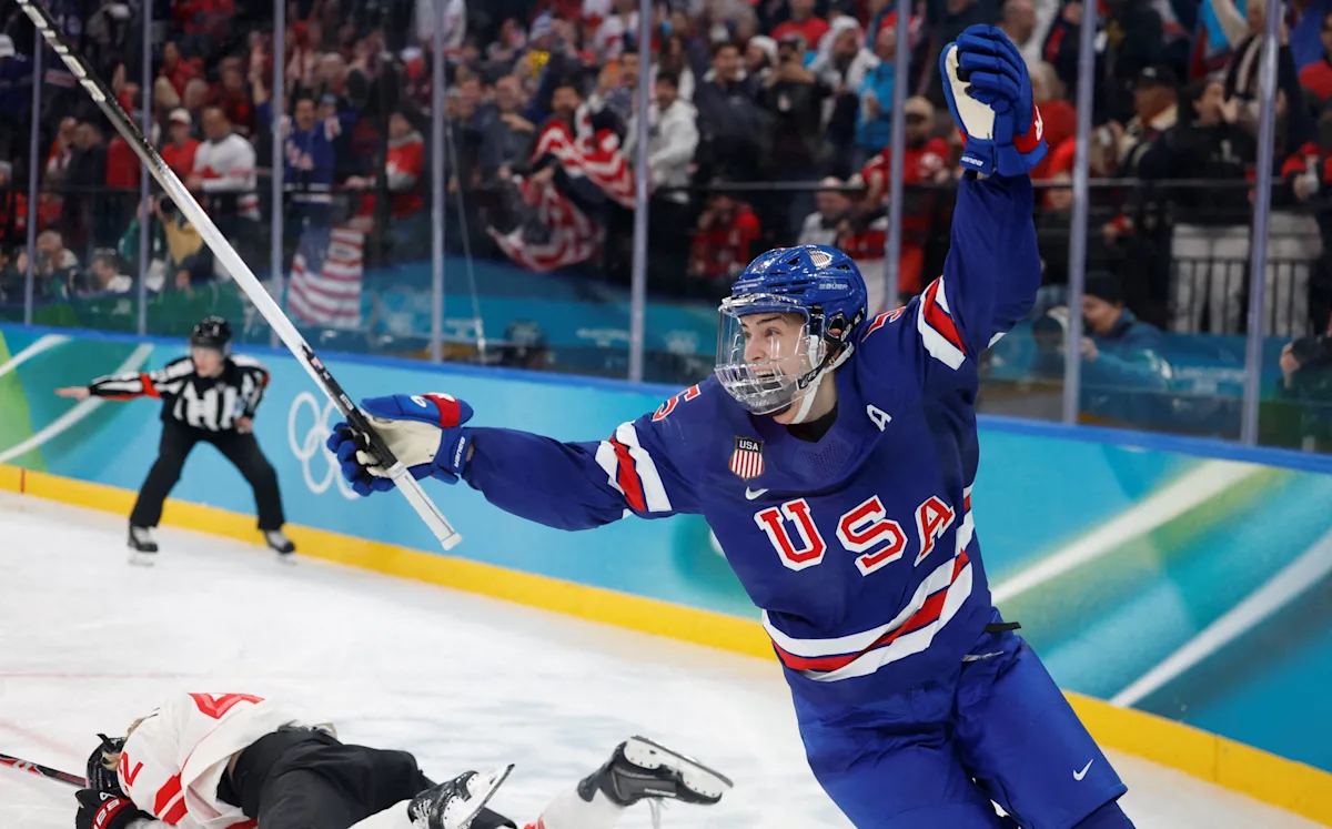 See USA women’s hockey gold medal-winning goal by Megan Keller