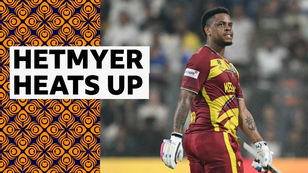 Hetmyer hits 85 after being dropped twice