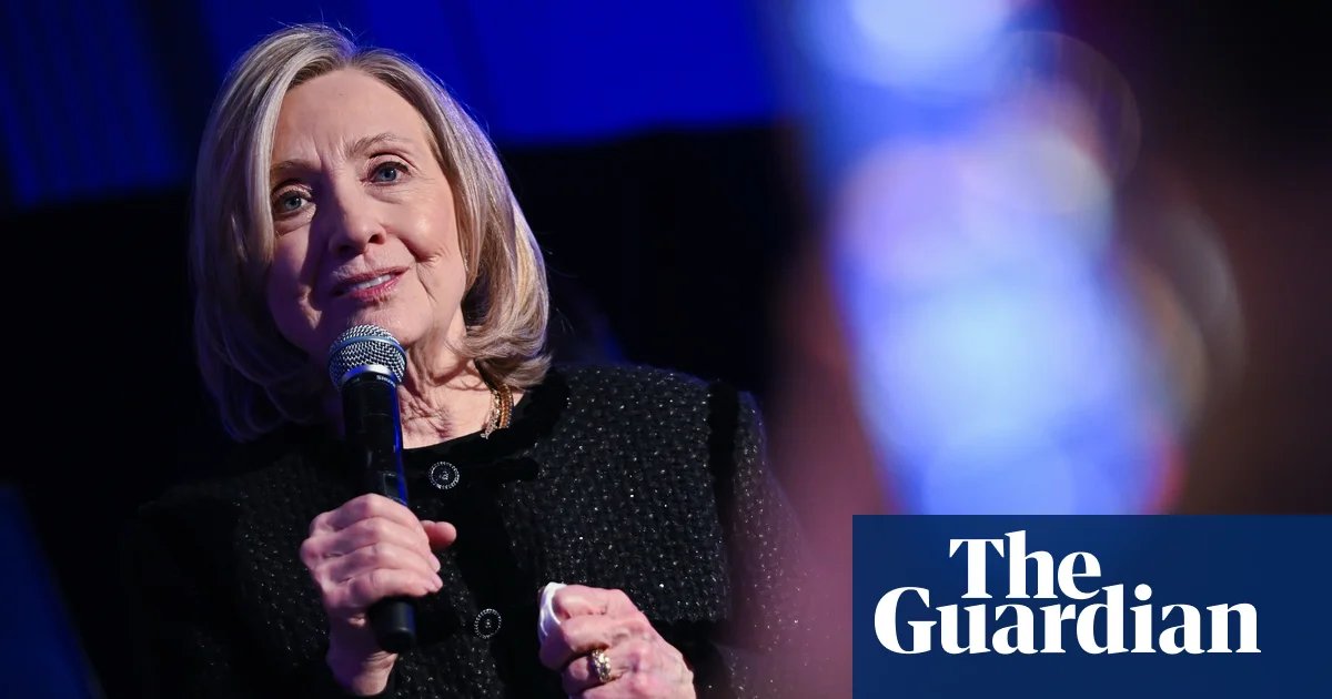 Hillary Clinton accuses Trump’s justice department of Epstein files ‘cover-up’ | Hillary Clinton