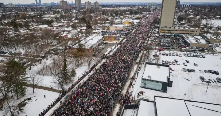 Toronto sees hundreds of thousands rally for Iran ‘Day of Action’