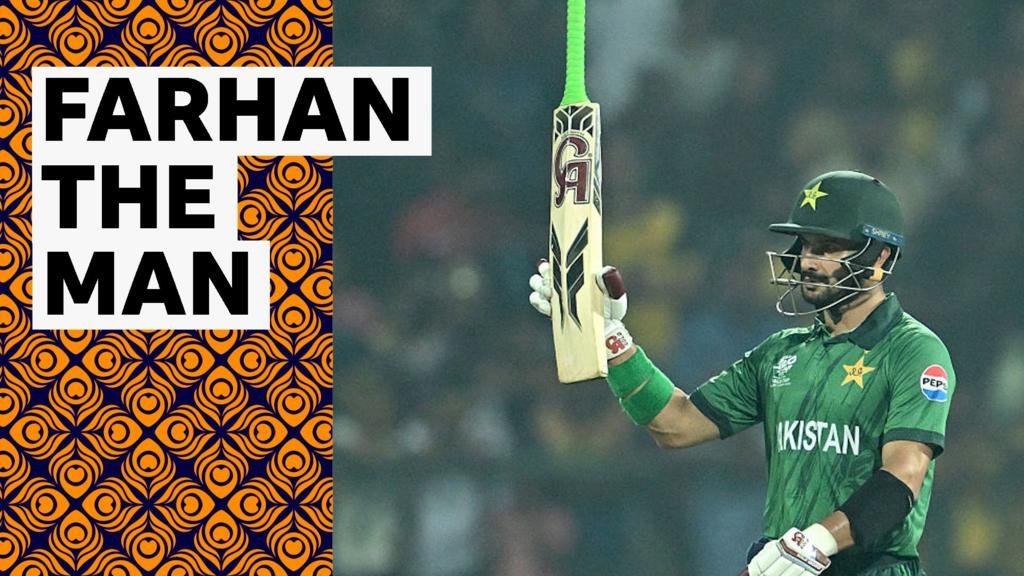 ICC Men’s T20 World Cup: Pakistan’s Sahibzada Farhan hits century against Sri Lanka – best shots