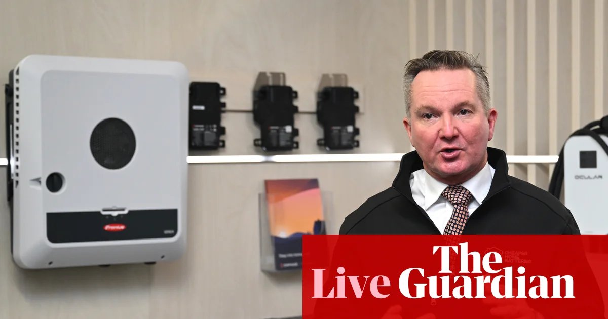 Australian politics live: fourfold surge in home battery installations after federal subsidy; O’Brien says Liberals can stand alone | Australia news