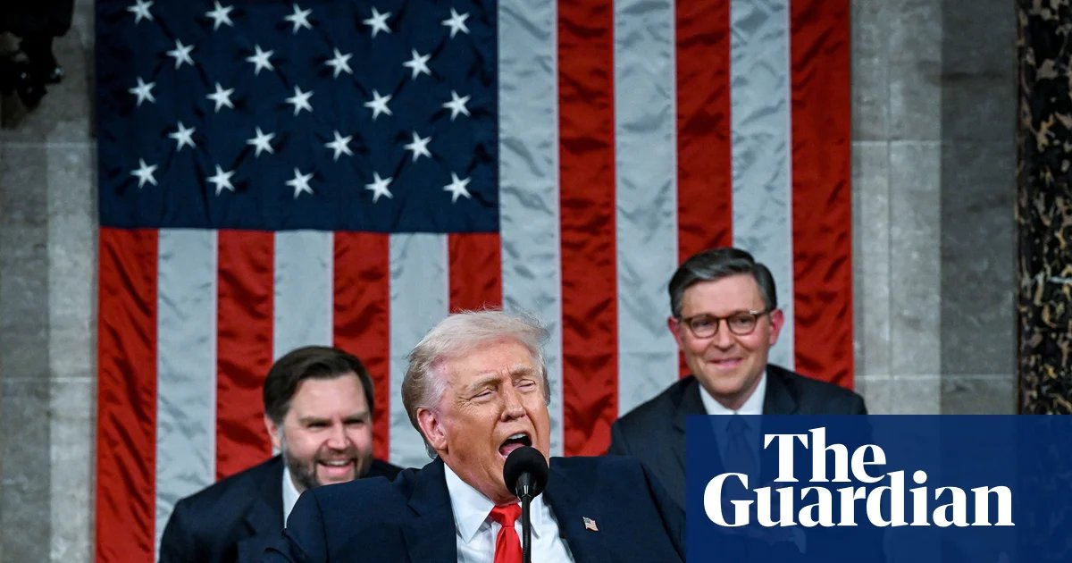 Trump defends first-year record in State of the Union speech amid low approval ratings | Donald Trump