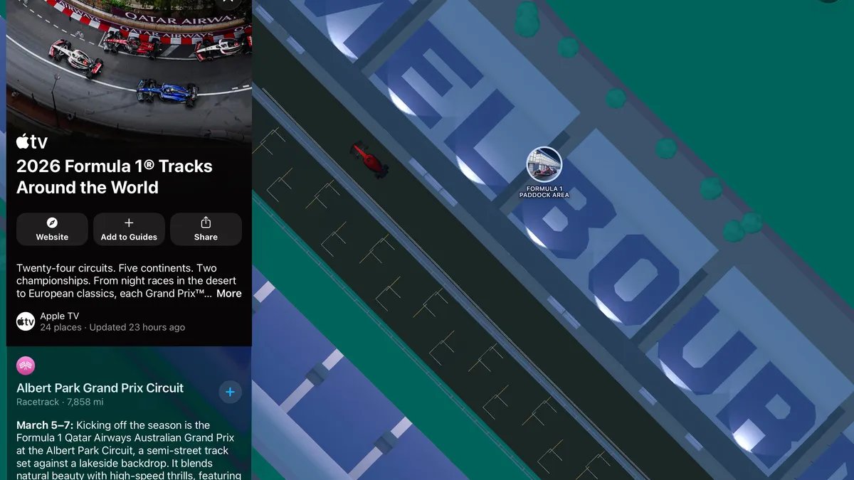 Formula 1 Fans Can Now Explore Race Circuits With Apple’s New Maps Guide
