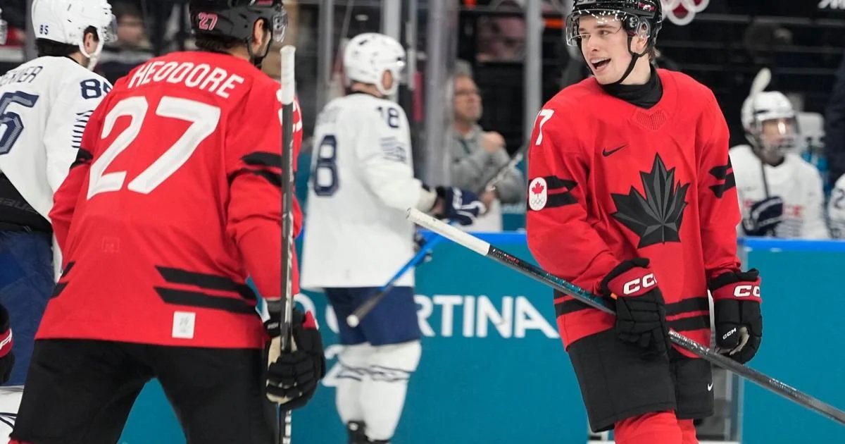 Macklin Celebrini stuns again in Canada’s 10-2 rout of France