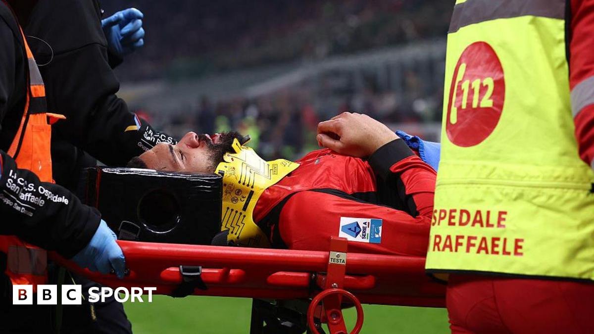 Ruben Loftus-Cheek: AC Milan midfielder carried off with head injury against Parma