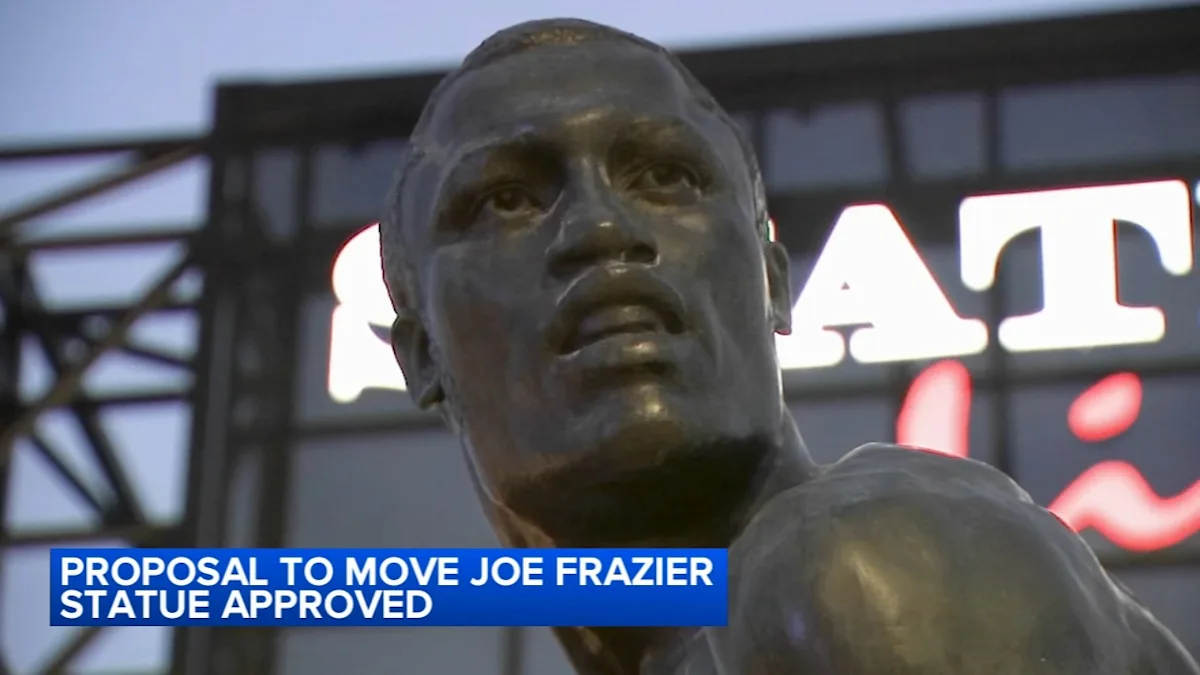 ‘Smokin’ Joe Frazier statue will move to base of Philadelphia Museum of Art steps