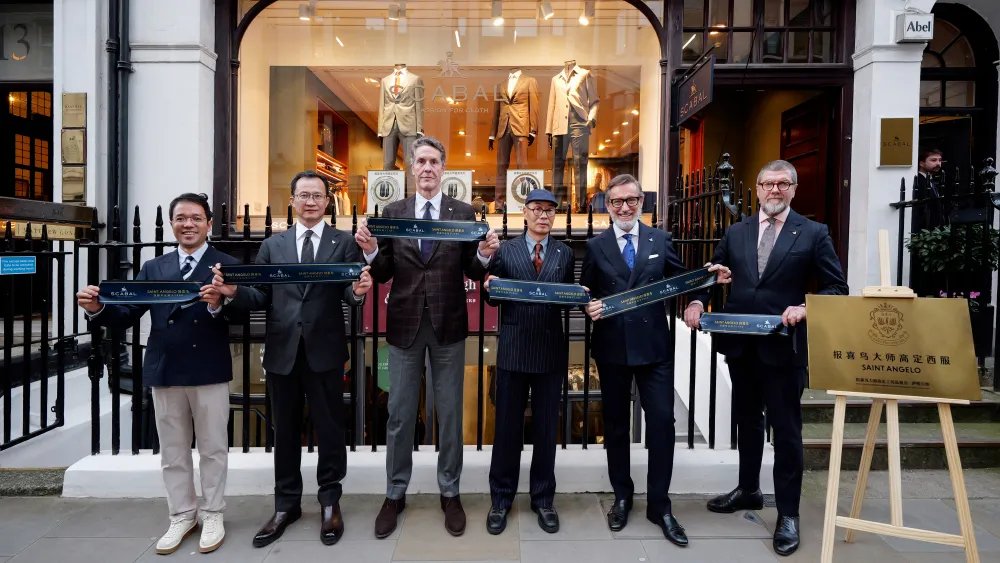 China’s Saint Angelo Launches Bespoke Line, Signs Scabal Partnership in London
