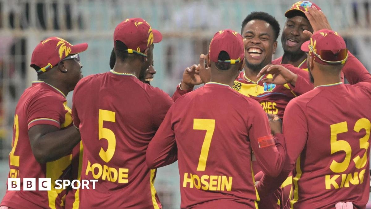 T20 World Cup: Shimron Hetmyer and Romario Shepherd guide West Indies to win against Scotland