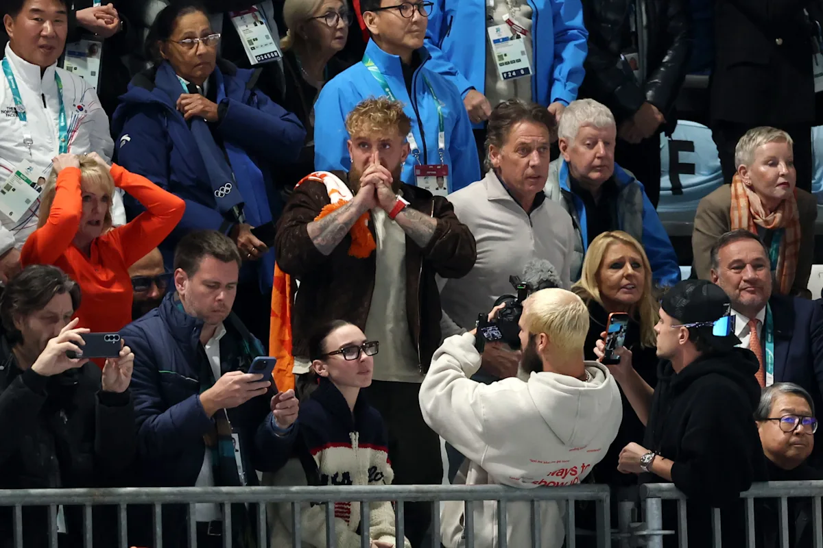 Jake Paul tearfully celebrates fiancee Jutta Leerdam’s Olympic gold
