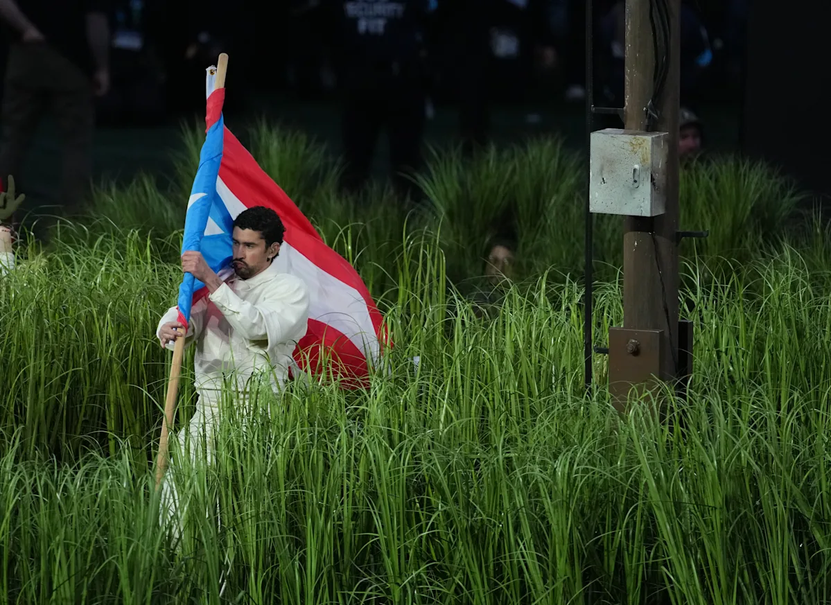 Bad Bunny echos Grammys message with Super Bowl halftime show: ‘Together we are America’