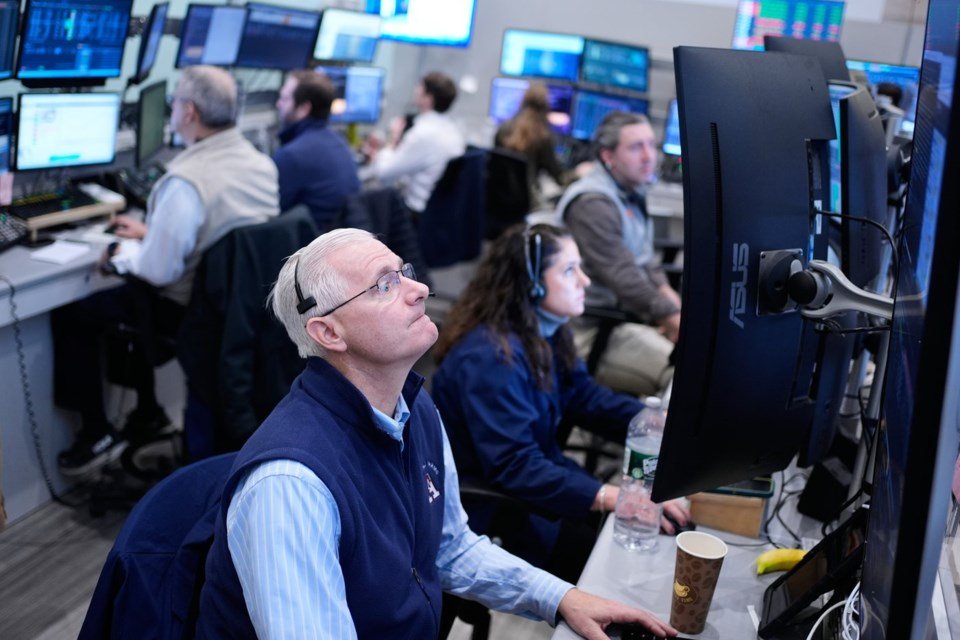 S&P/TSX composite down more than 500 points, U.S. stock markets also fall