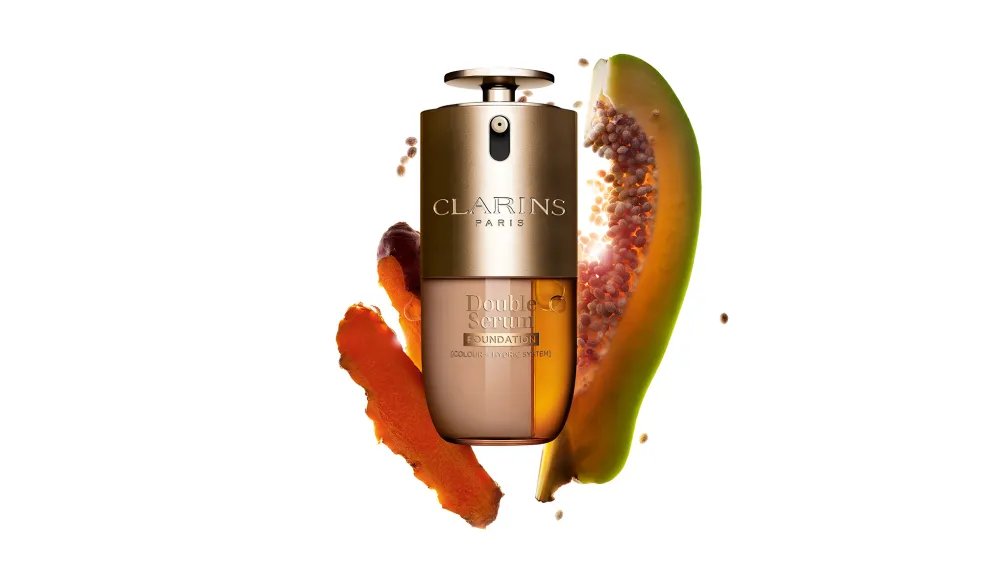 Clarins Launches Double Serum Product Into New Category: Foundation