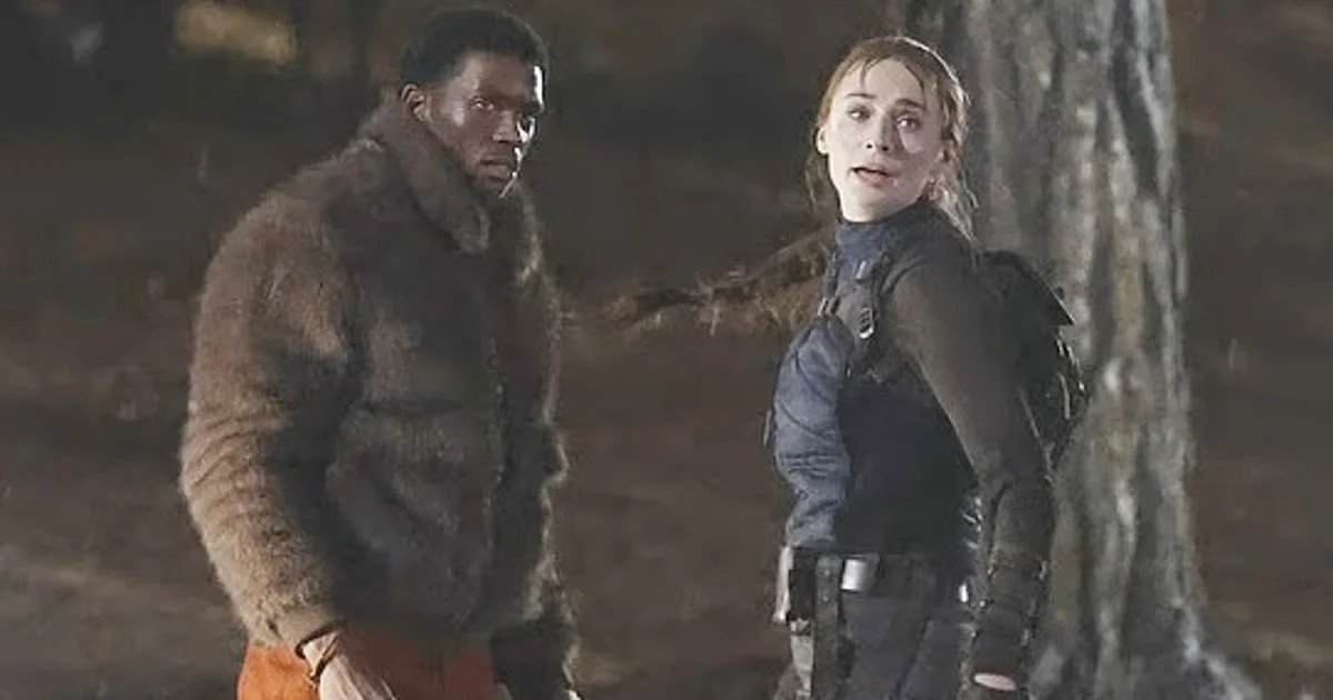 Lara rides a motorbike in latest set photos from Amazon’s live-action Tomb Raider series, joined by a rather sharply dressed Zip