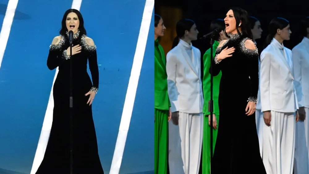 Laura Pausini Wears Armani for 2026 Winter Olympics Opening Ceremony