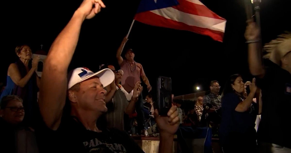 Spectators gather in Bad Bunny’s hometown to watch the halftime show