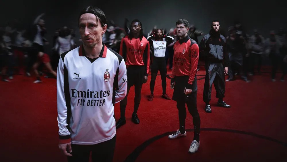 Puma, AC Milan Team Up With Slam Jam on Fourth Kit, Unveiled at Milan Fashion Week
