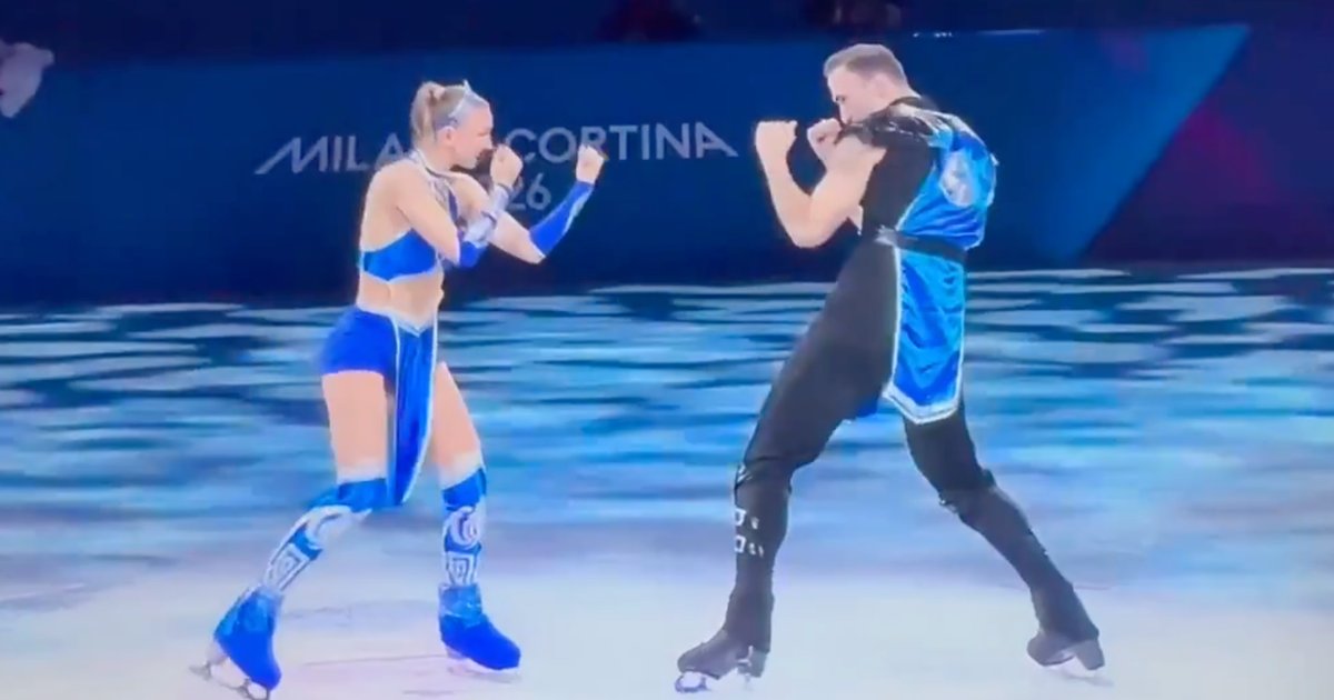 Olympic skaters beat the competition with this incredible Mortal Kombat-themed performance