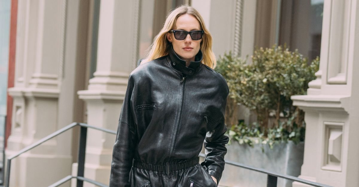 In London and NY, the Coolest Dressers are Wearing Peplum Leather Jackets