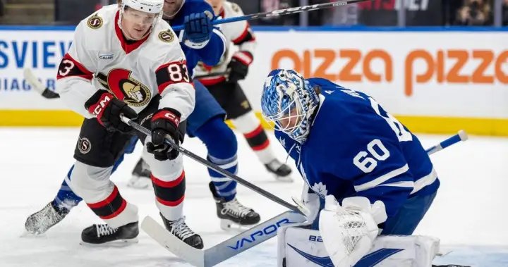 Batherson, Cozens lead Senators to win over Leafs