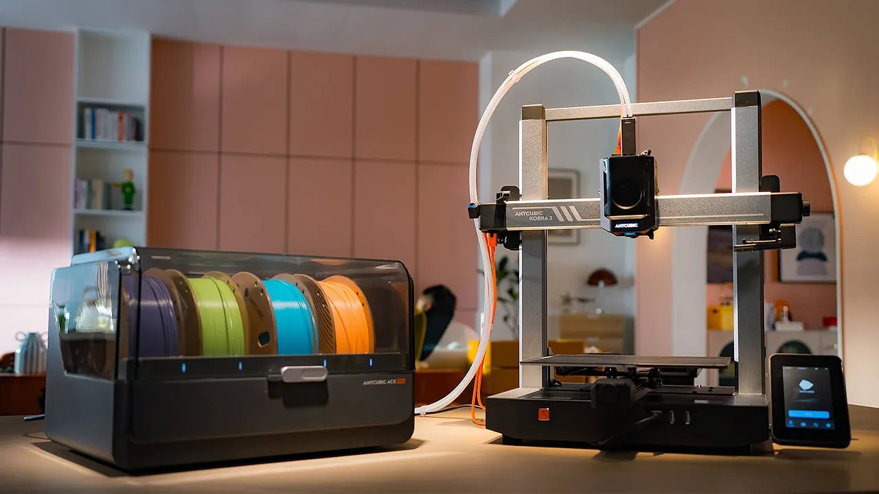 The Anycubic Kobra 3 3D Printer With Ace Pro Multi-Filament Module Drops Below $200 for the First Time