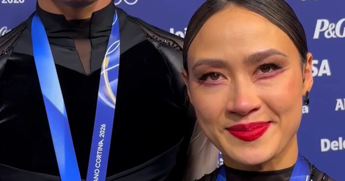 Madison Chock on emotions after ice dance performance