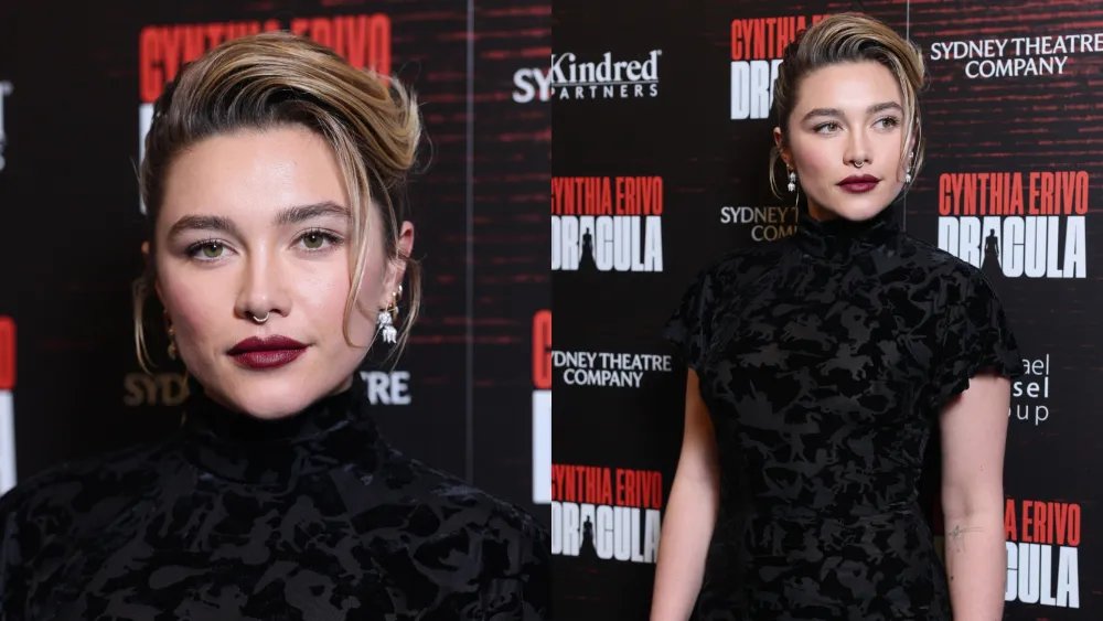 Florence Pugh Gets Gothic in Patou Dress for ‘Dracula’ in the West End