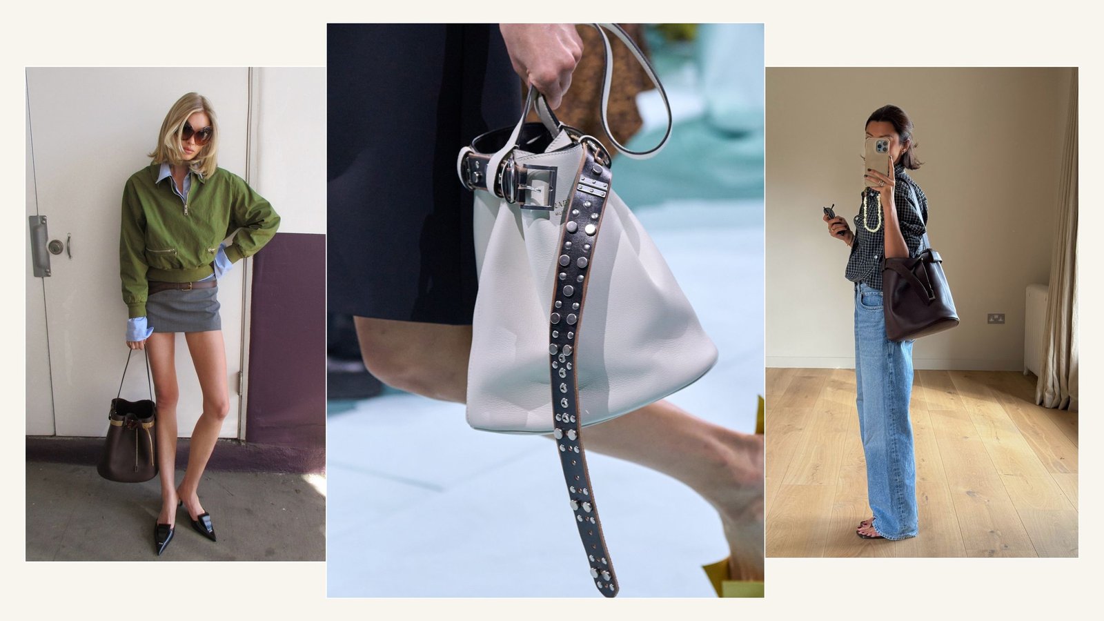 Why the Prada Buckle Bucket Bag Is an Underrated Best Buy